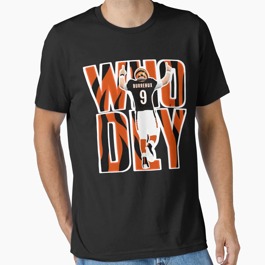 Who Dey Burrow T-Shirt - Trendy Graphic Unisex - T-Shirt, Sweatshirt, Hoodie