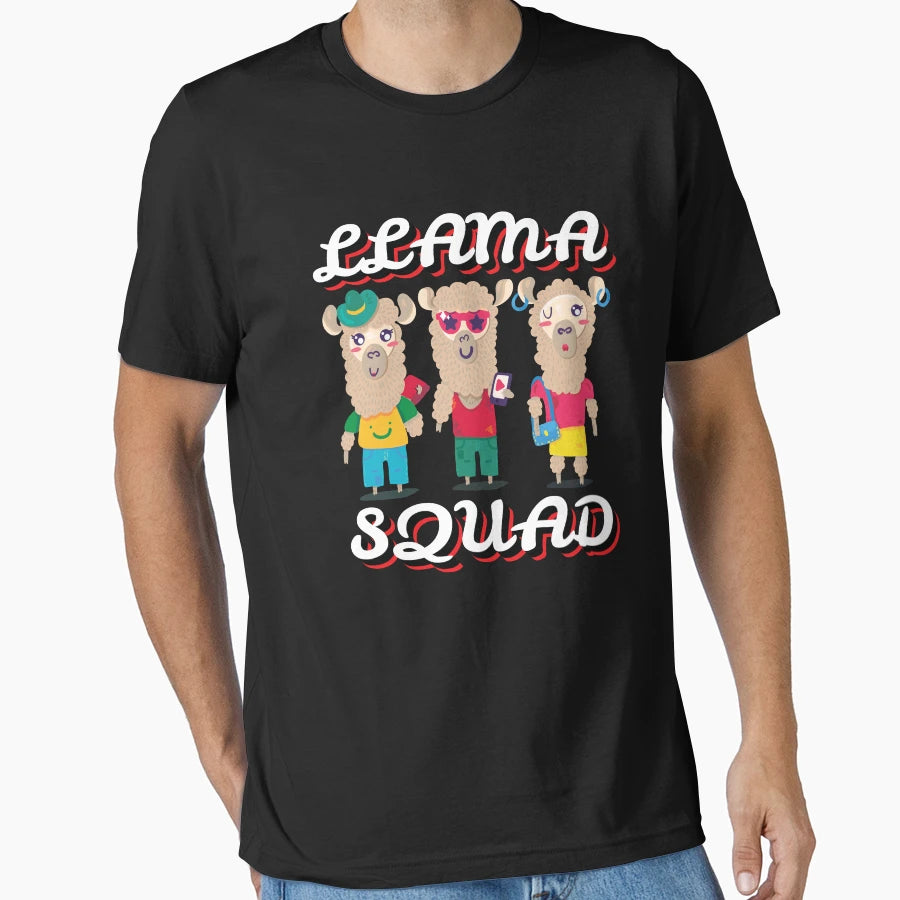 Llama Squad T-Shirt - Custom Art Print for Adults - T-Shirt, Sweatshirt, Hoodie