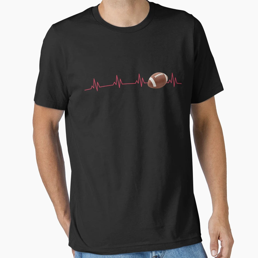 Minimalist American Football Fans T-Shirt - Graphic Print Men Women - T-Shirt, Sweatshirt, Hoodie