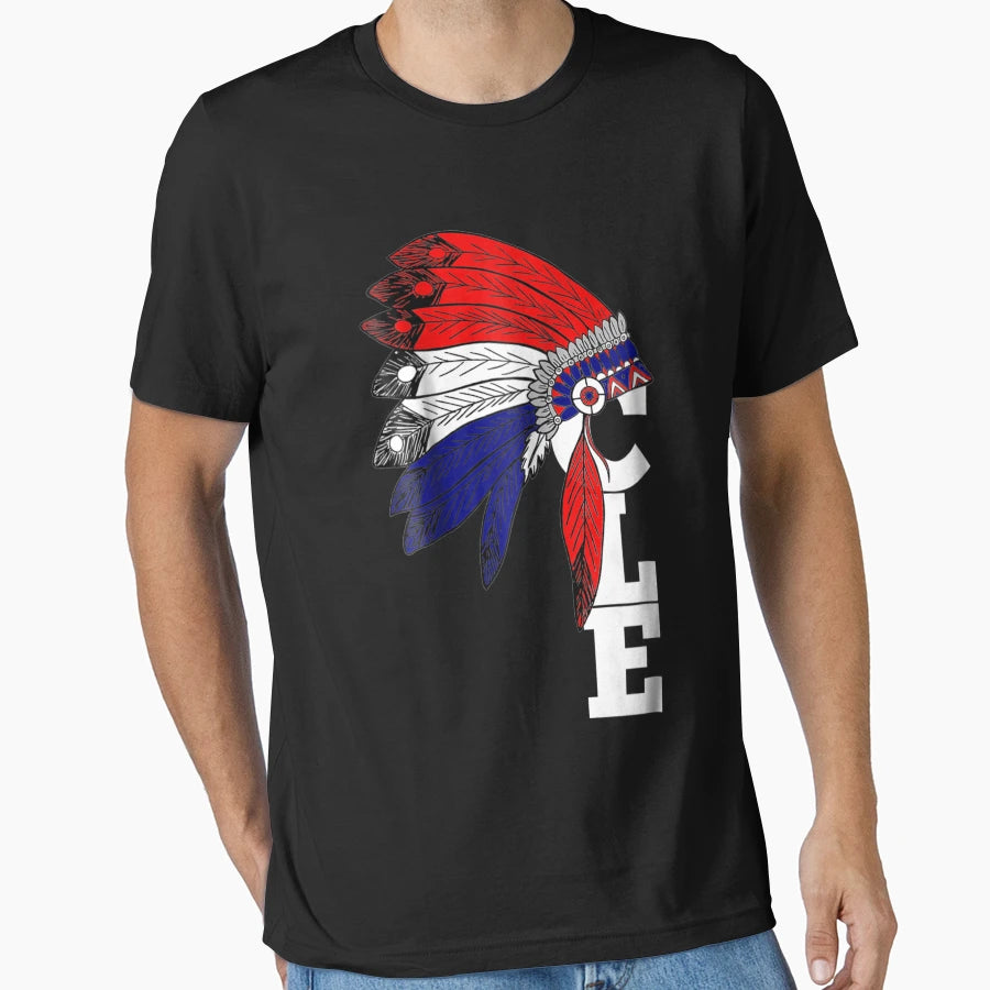 Cleveland Iroqios Indian Tribe T-Shirt - Fun Novelty Design Unisex - T-Shirt, Sweatshirt, Hoodie
