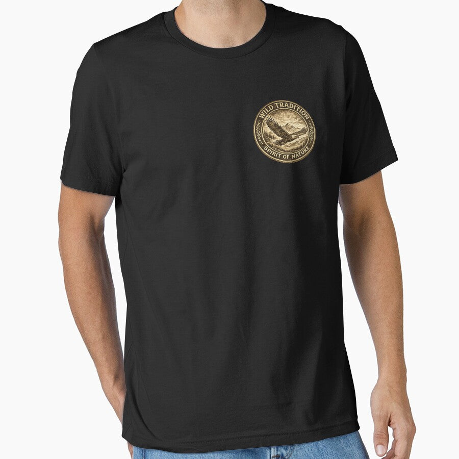 Eagle Nature Stamp Wild Tradition Spirit of Wildlife - Adult & Kids T-Shirts, Sweatshirts & Hoodies apparel design preview 1