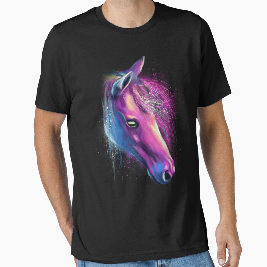 Horse Lover Color Art by JuxNdx - Adult & Kids T-Shirts, Sweatshirts & Hoodies apparel design preview 1