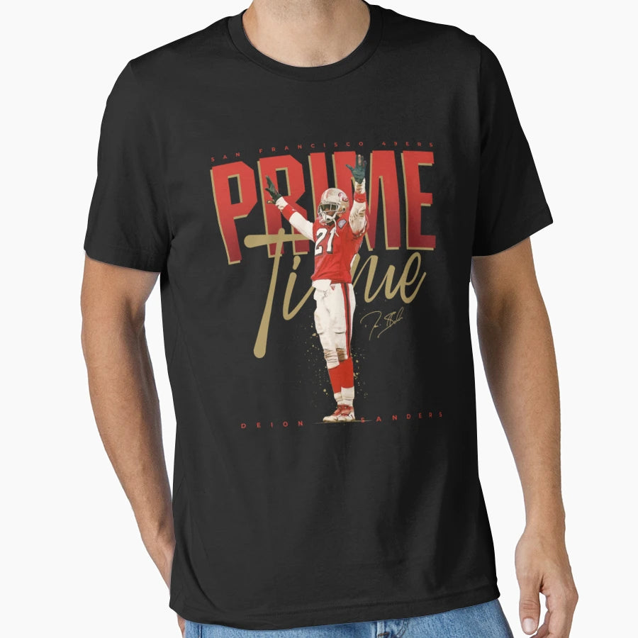 Deion Sanders T-Shirt - Minimalist Print Men Women - T-Shirt, Sweatshirt, Hoodie