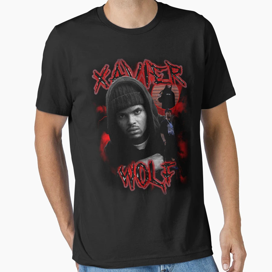 Xavier Wulf Rap T-Shirt - Minimalist Print Men Women - T-Shirt, Sweatshirt, Hoodie