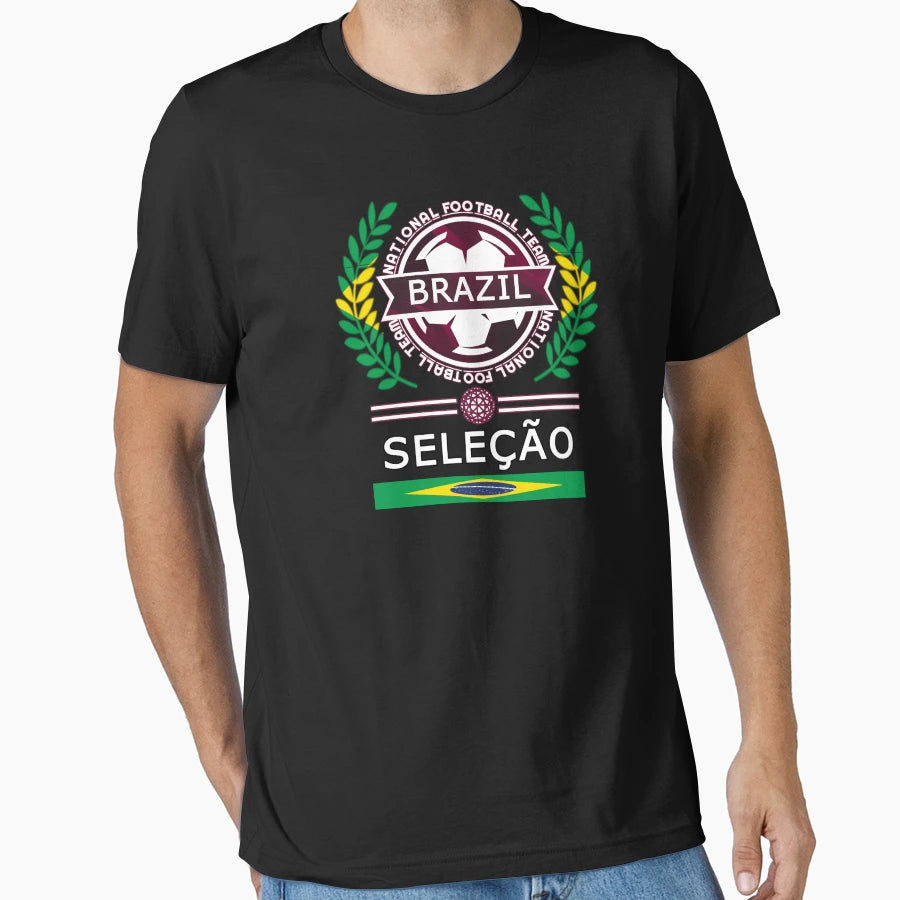Brazil New Football Supporters And T-Shirt - Novelty Apparel for Adults - T-Shirt, Sweatshirt, Hoodie