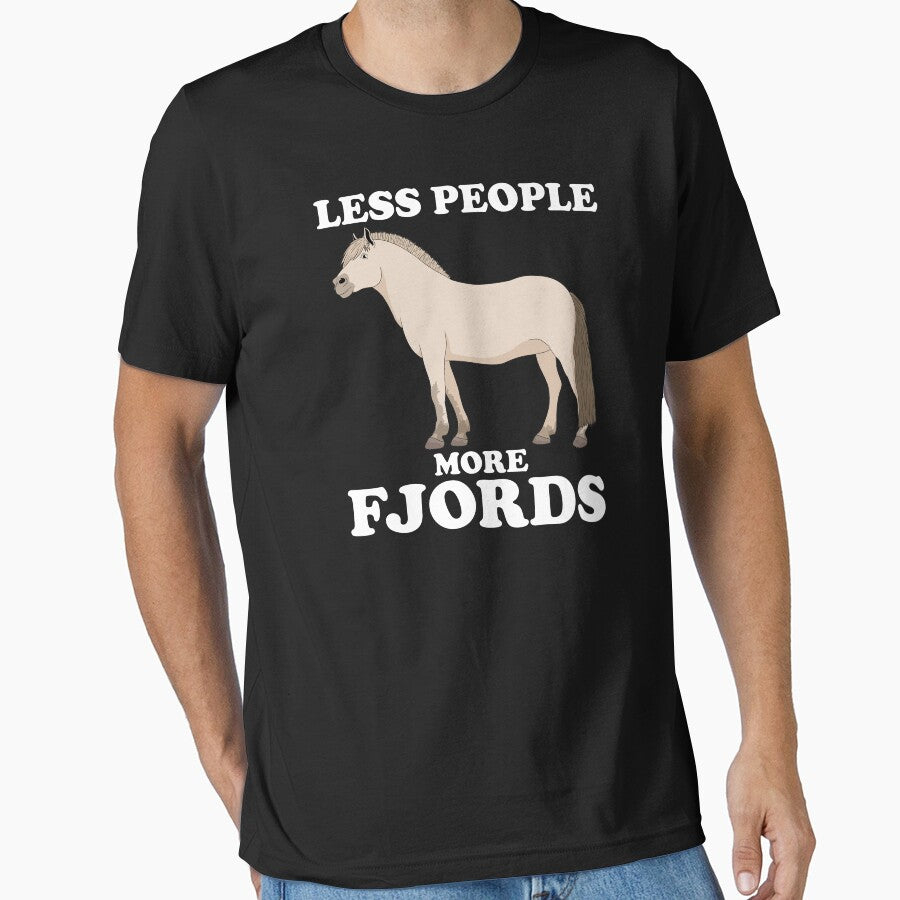 Funny Horse Owner Less People More Fjords graphic by - Adult & Kids T-Shirts, Sweatshirts & Hoodies apparel design preview 1