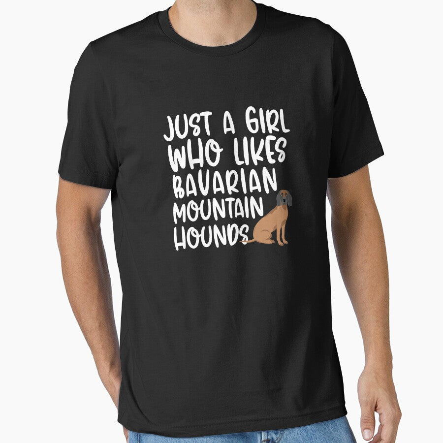Just A Girl Who Likes Bavarian Mountain Hounds by - Adult & Kids T-Shirts, Sweatshirts & Hoodies apparel design preview 1