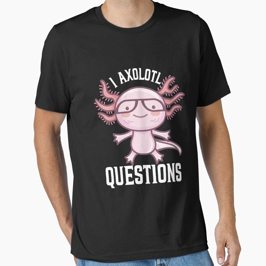 I axolotl questions by plussorn - Adult & Kids T-Shirts, Sweatshirts & Hoodies apparel design preview 1