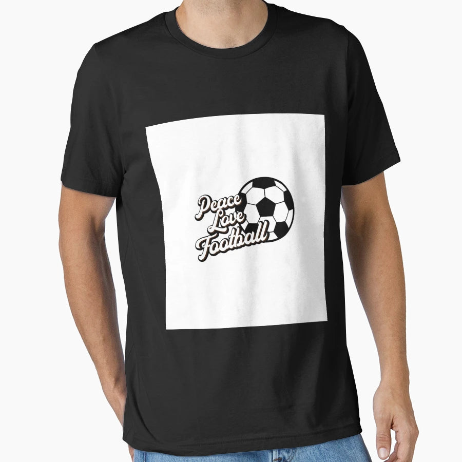 Peace Love Football Sleeveless T-Shirt - Custom Art Print Men Women - T-Shirt, Sweatshirt, Hoodie