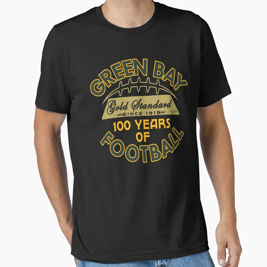 Green Bay Football Fan 1919 100 T-Shirt - Minimalist Print Men Women - T-Shirt, Sweatshirt, Hoodie
