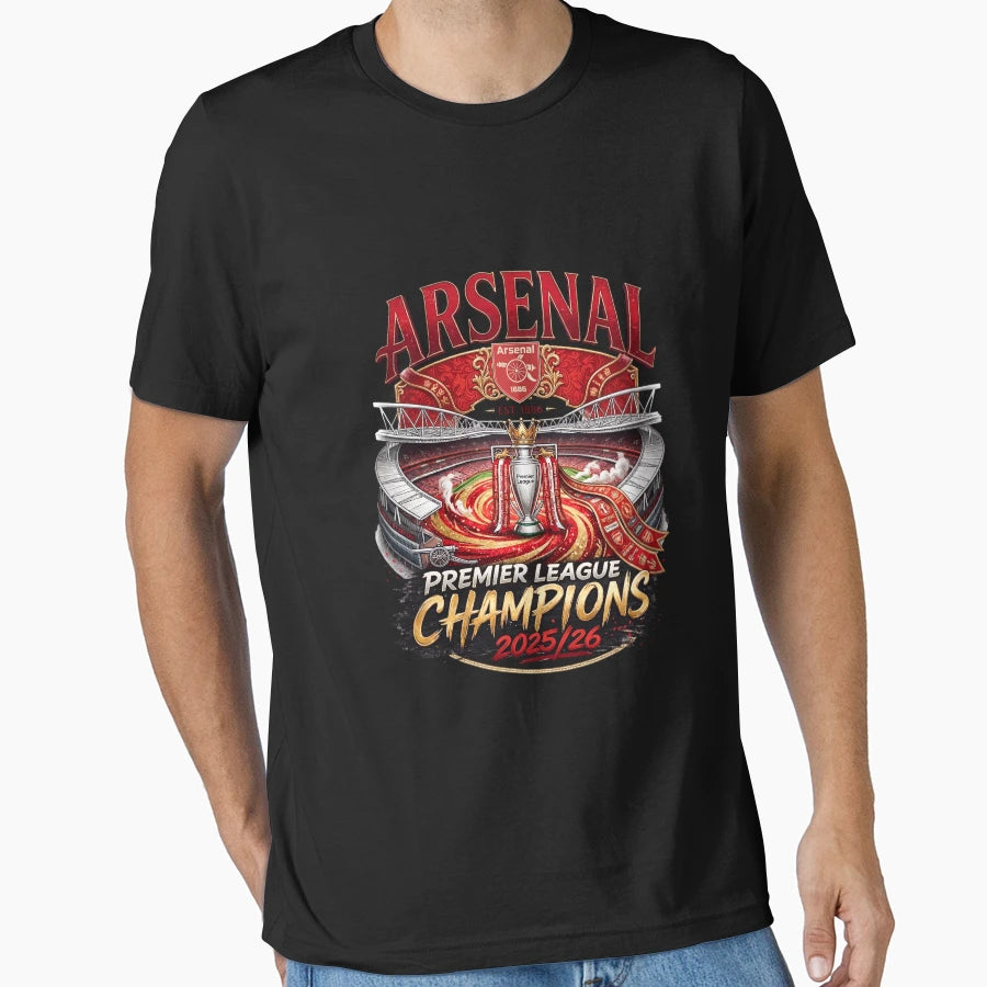 Arsenal Champions League Final 25 T-Shirt - Aesthetic Graphic for Adults - T-Shirt, Sweatshirt, Hoodie