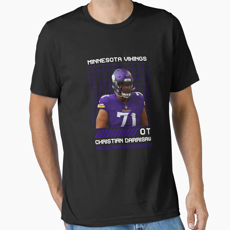 Christian Darrisaw Ot Minnesota T-Shirt - Fun Novelty Design for Adults - T-Shirt, Sweatshirt, Hoodie