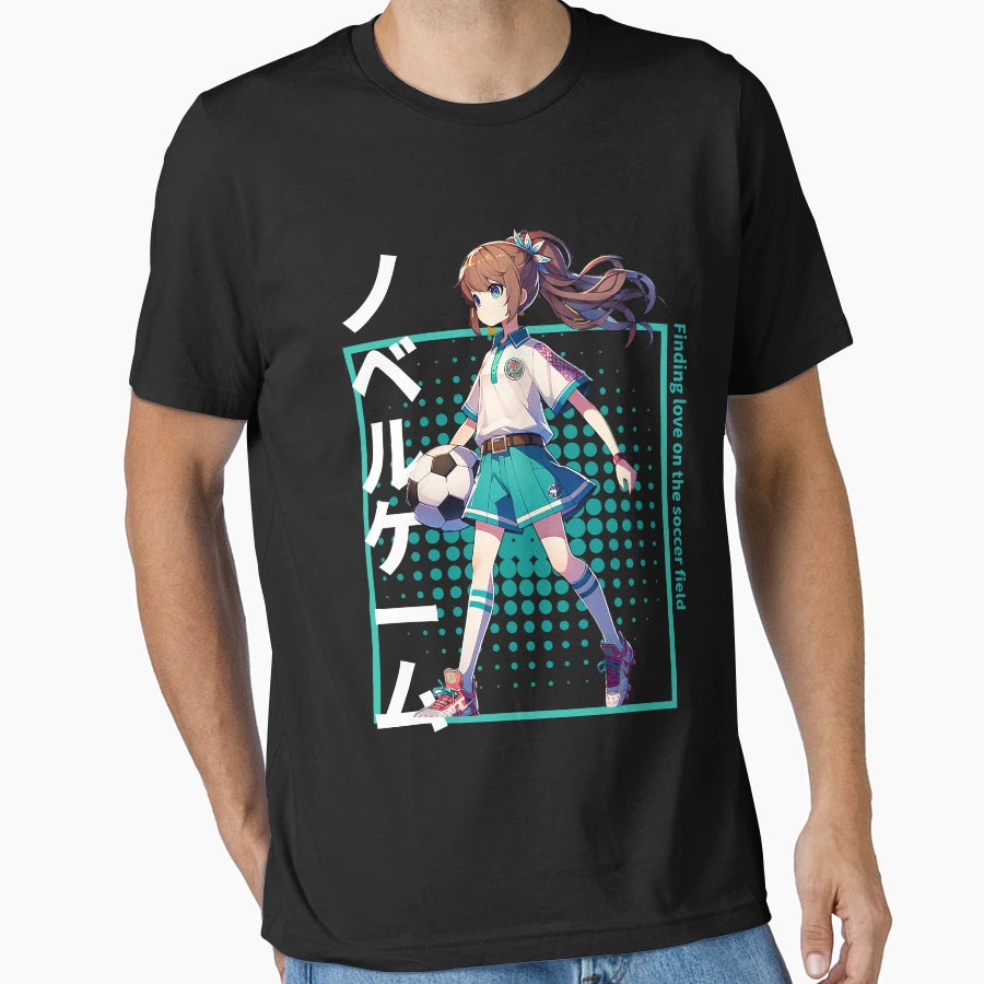 Finding Love Soccer Field Visual Novel Adv T-Shirt - Graphic Print Unisex - T-Shirt, Sweatshirt, Hoodie