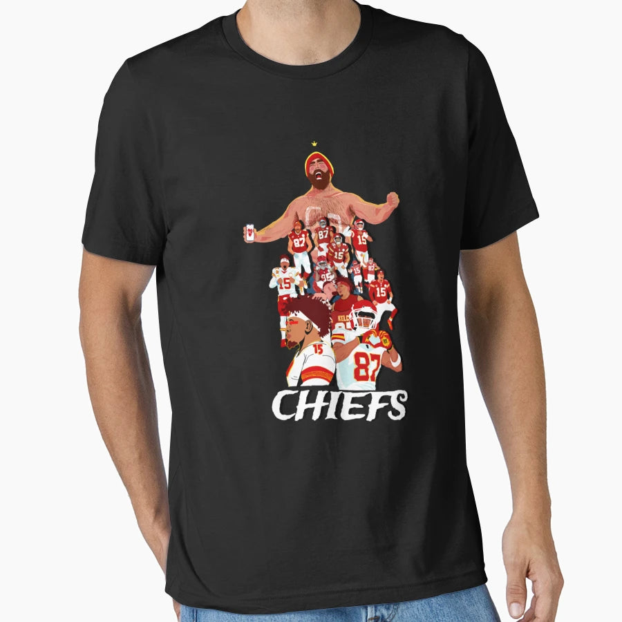 Kansas City Chiefs T-Shirt - Custom Art Print Men Women - T-Shirt, Sweatshirt, Hoodie