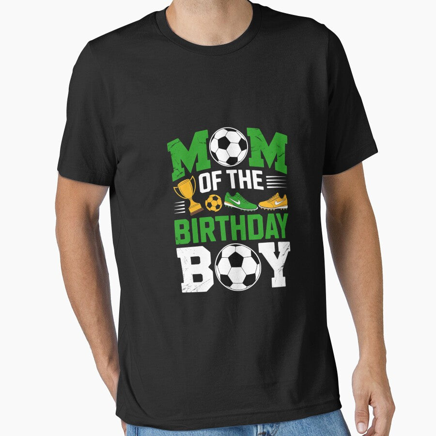 Dad And Mom Of The Birthday Boy Soccer Family by - Adult & Kids T-Shirts, Sweatshirts & Hoodies apparel design preview 1