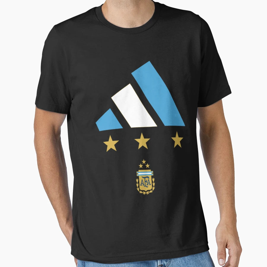 Argentina 3 Stars T-Shirt - Trendy Graphic for Adults - T-Shirt, Sweatshirt, Hoodie