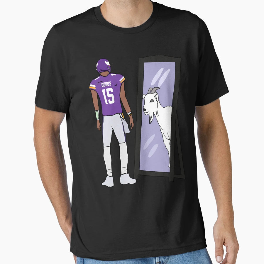 Joshua Dobbs Mirror Goat T-Shirt - Custom Art Print Unisex - T-Shirt, Sweatshirt, Hoodie