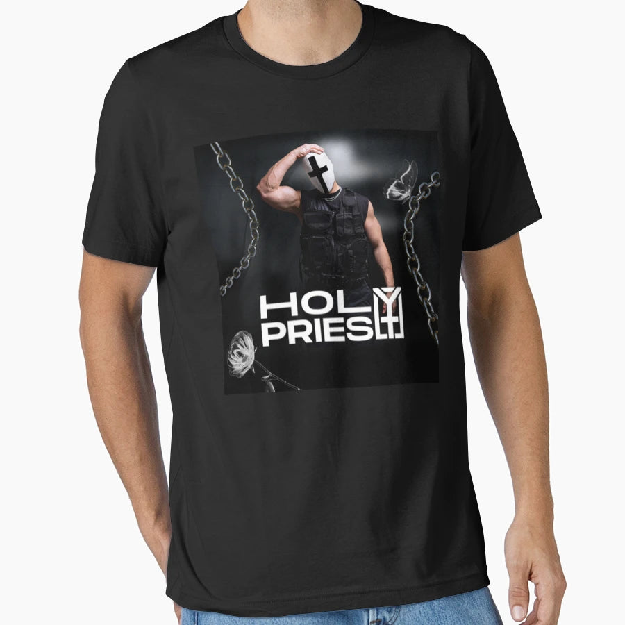 Holy Priest Hard Techno Rave Essentials T-Shirt - Novelty Apparel Men Women - T-Shirt, Sweatshirt, Hoodie