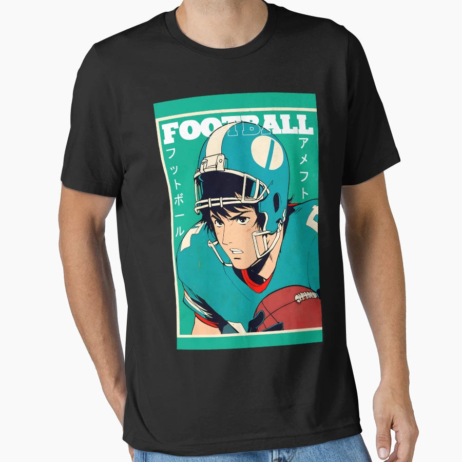 Japanese Anime American Football T-Shirt - Casual Everyday Wear for Adults - T-Shirt, Sweatshirt, Hoodie