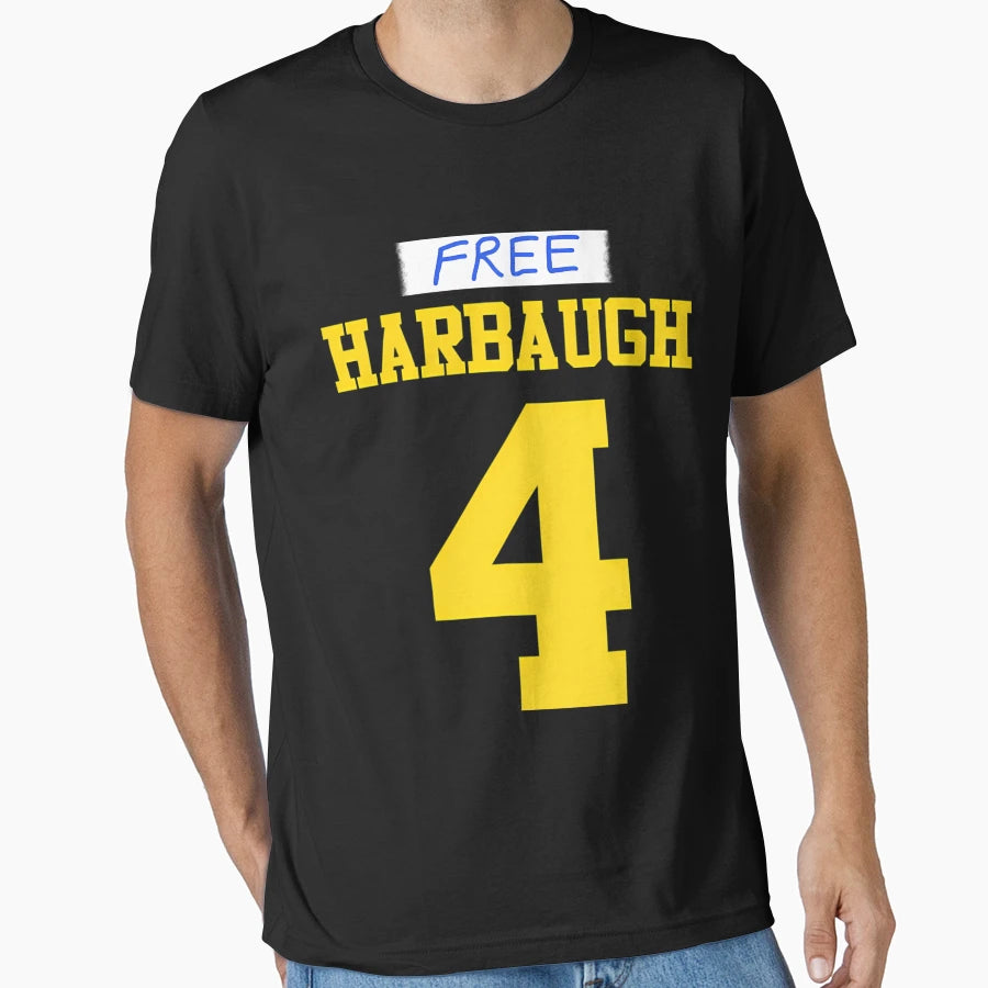 Free Harbaugh 4 T-Shirt - Custom Art Print for Adults - T-Shirt, Sweatshirt, Hoodie