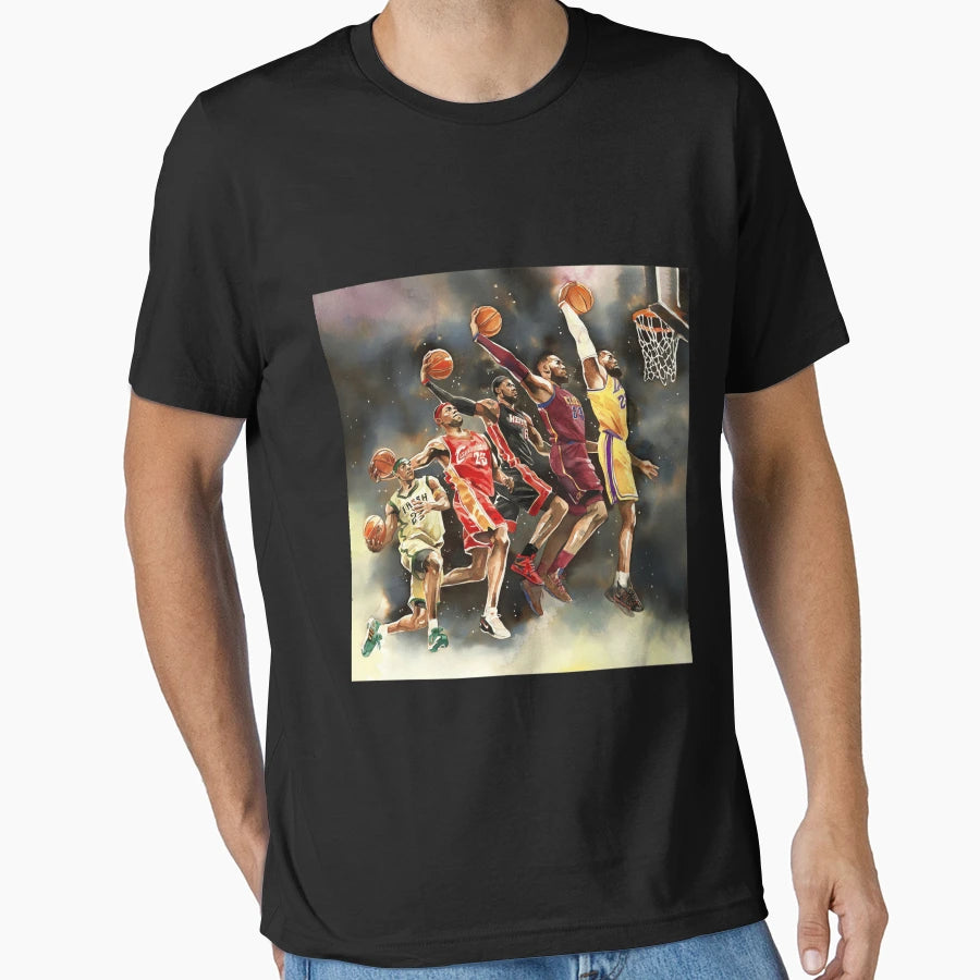 Lebron James Dunk Best T-Shirt - Custom Art Print for Adults - T-Shirt, Sweatshirt, Hoodie