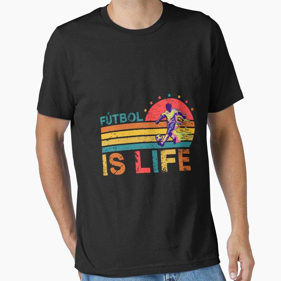 Futbol Is Life ,Soccer Gift, Funny Football Lover, - Adult & Kids T-Shirts, Sweatshirts & Hoodies apparel design preview 1