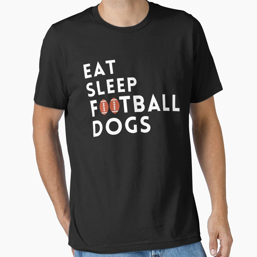 Eat Sleep Football Great Gift T-Shirt - Fun Novelty Design for Adults - T-Shirt, Sweatshirt, Hoodie