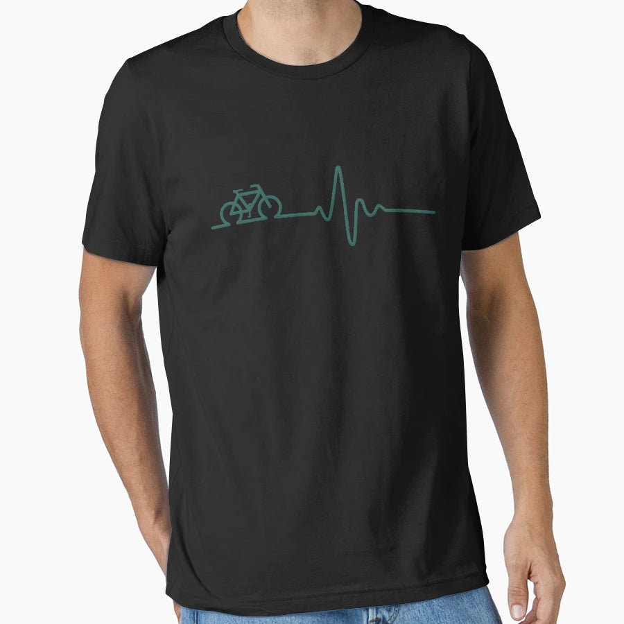 Cardio Bike Heartbreath T-Shirt - Minimalist Print for Adults - T-Shirt, Sweatshirt, Hoodie