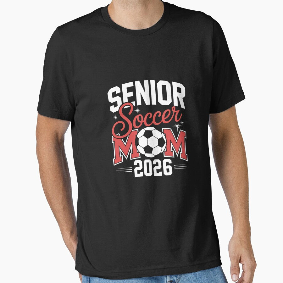 Soccer Senior Mom of A Player 2026 by Belkisallen - Adult & Kids T-Shirts, Sweatshirts & Hoodies apparel design preview 1