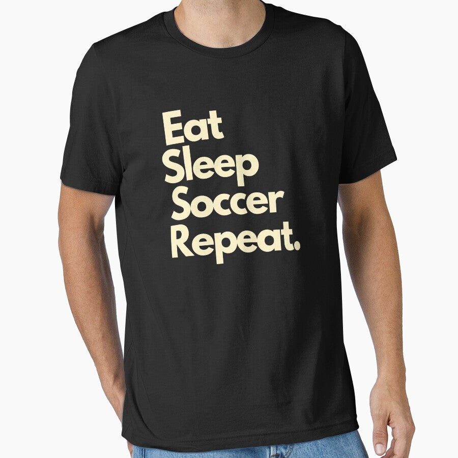Eat Sleep Soccer Repeat by Imaginative Expressions⭐️ - Adult & Kids T-Shirts, Sweatshirts & Hoodies apparel design preview 1