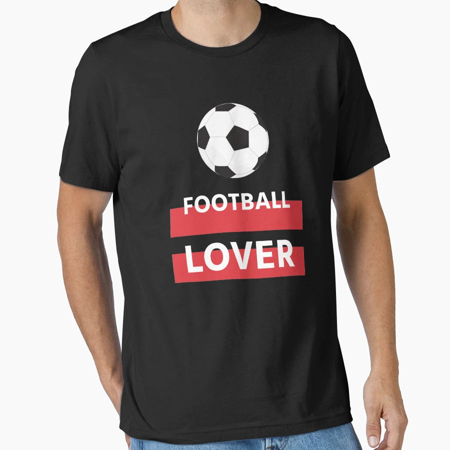 Football Lover Simple White T-Shirt - Trendy Graphic for Adults - T-Shirt, Sweatshirt, Hoodie