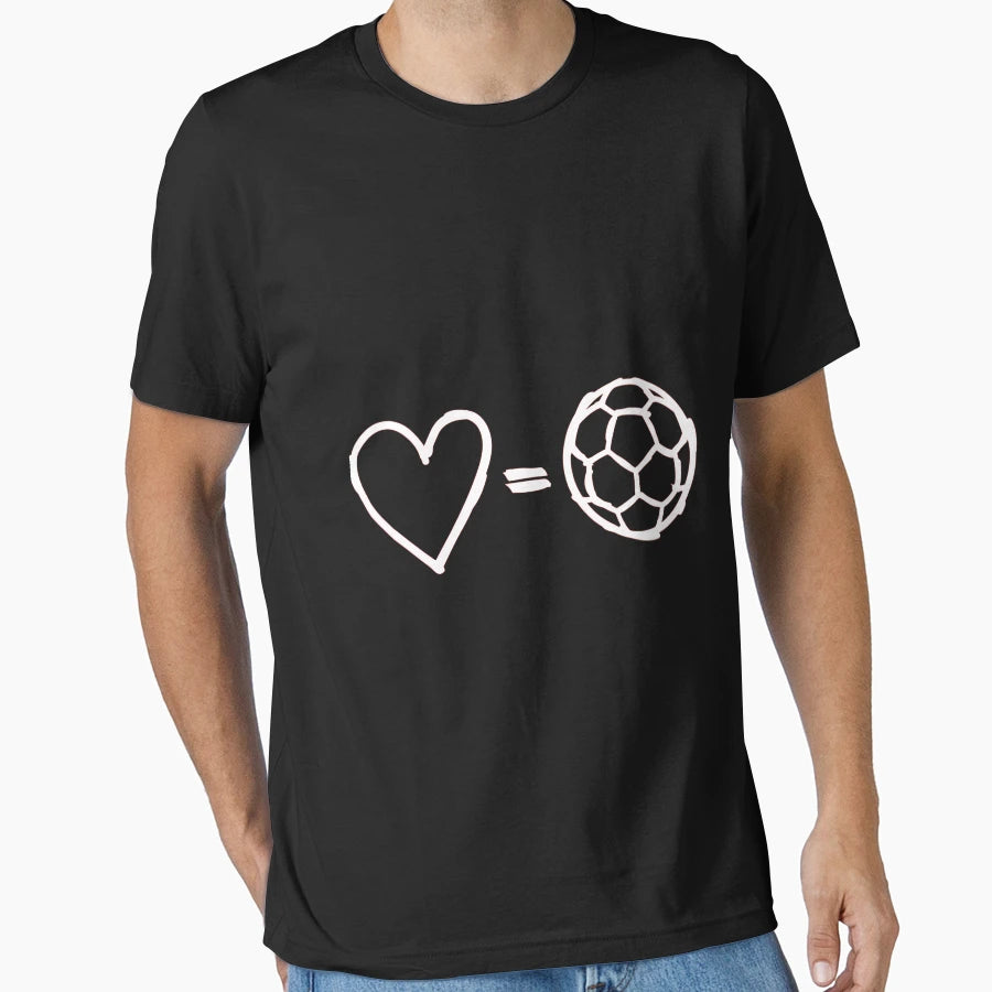 Love Equals Football T-Shirt - Minimalist Print for Adults - T-Shirt, Sweatshirt, Hoodie