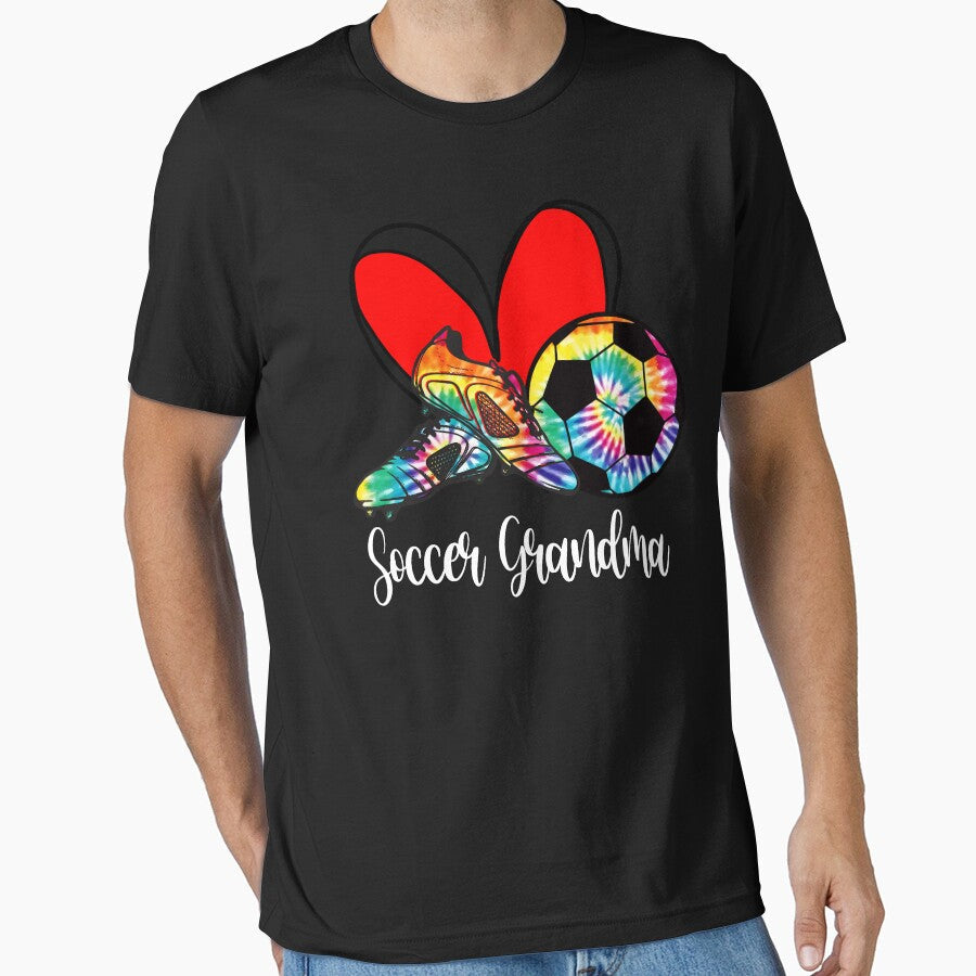 Tie Dye Soccer Grandma Bow by LarryMBrown - Adult & Kids T-Shirts, Sweatshirts & Hoodies apparel design preview 1