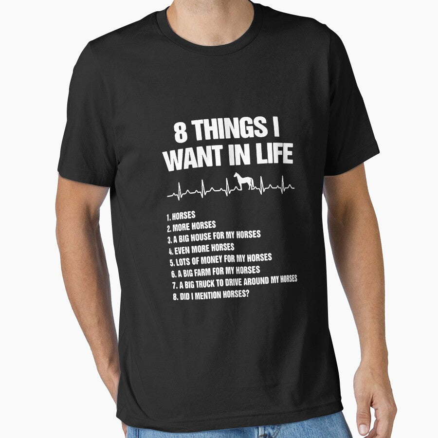 8 Things I Want In Life by nubaca2311 - Adult & Kids T-Shirts, Sweatshirts & Hoodies apparel design preview 1