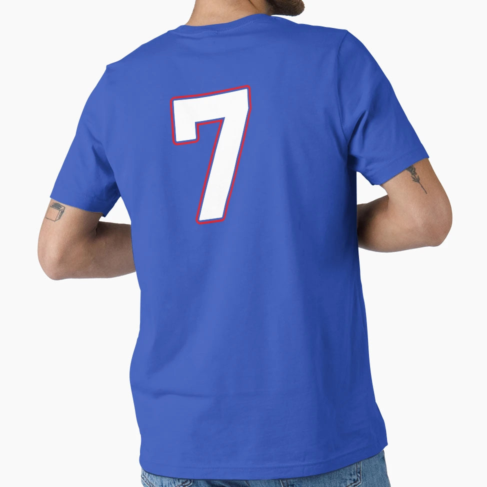 Jersey Number 7 Player Number Seven T-Shirt - Minimalist Print for Adults - T-Shirt, Sweatshirt, Hoodie