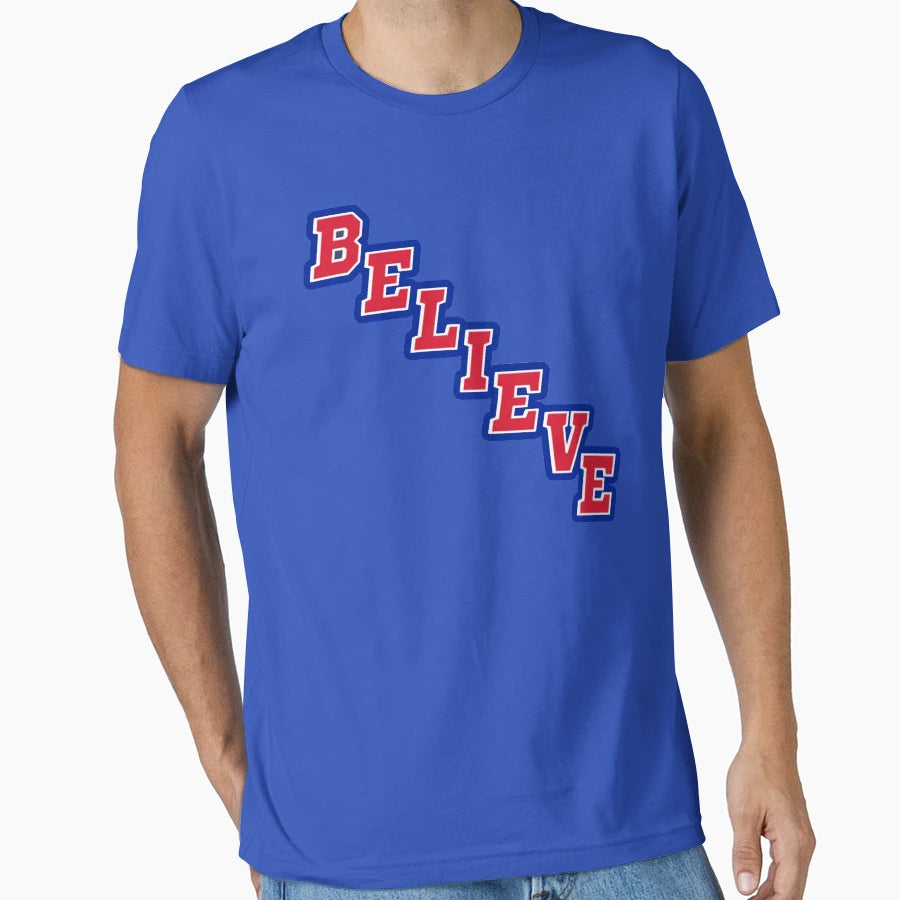 New York Hockey Broadway Believers And T-Shirt - Custom Art Print Men Women - T-Shirt, Sweatshirt, Hoodie