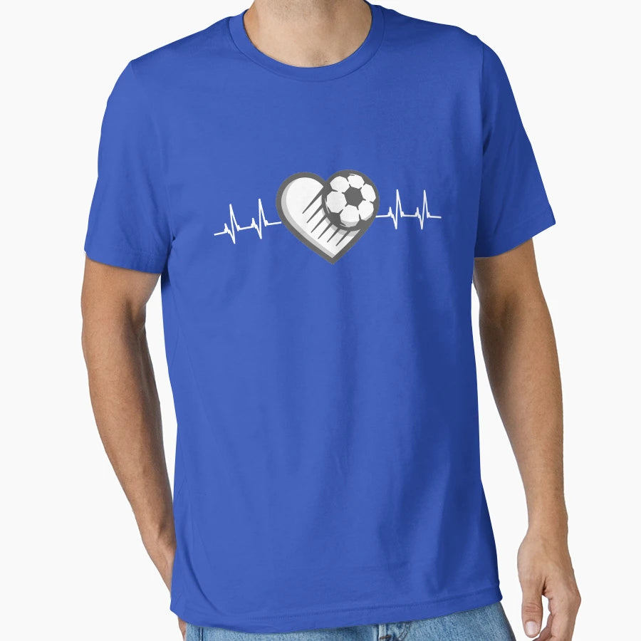 Soccer Heart Beat T-Shirt - Streetwear Style Men Women - T-Shirt, Sweatshirt, Hoodie