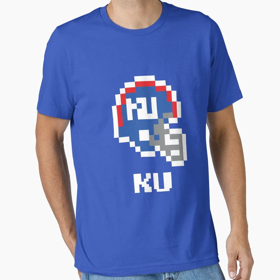 Kansas Jayhawks Tecmo Super Bowl T-Shirt - Novelty Apparel Men Women - T-Shirt, Sweatshirt, Hoodie