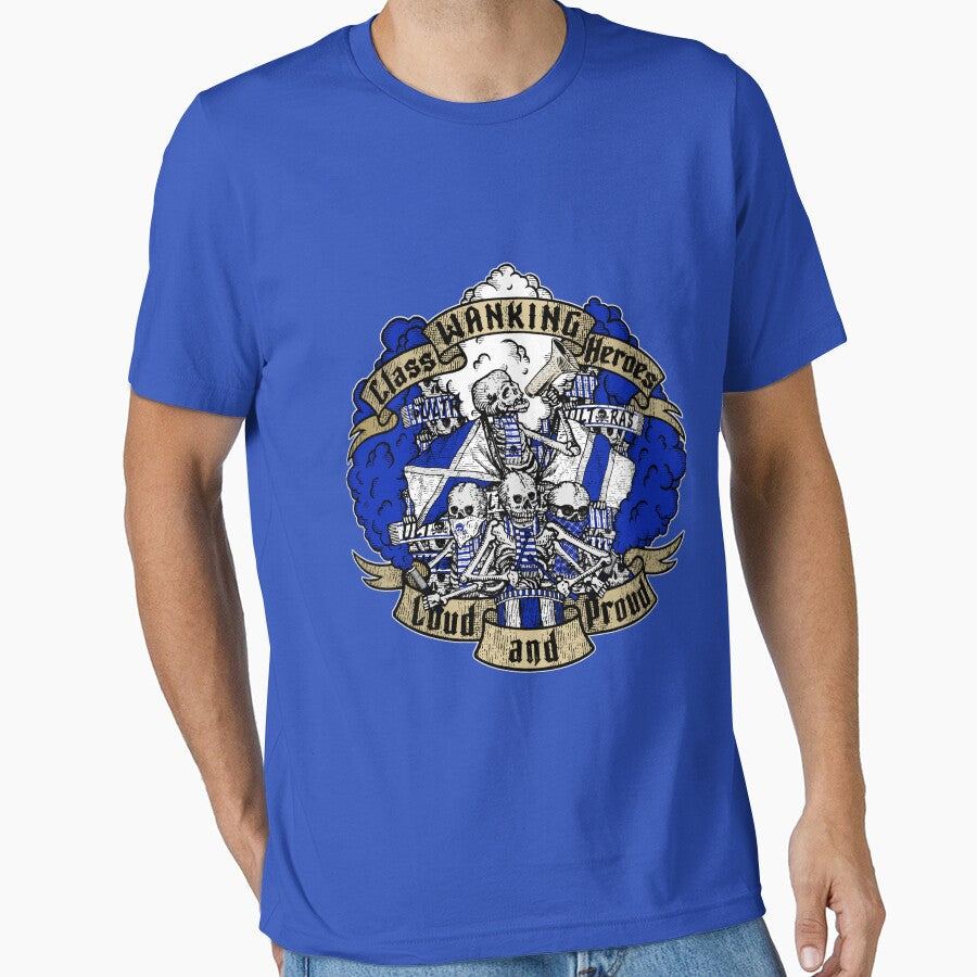 LOUD AND PROUD! (white blue edition) ULTRAS by - Adult & Kids T-Shirts, Sweatshirts & Hoodies apparel design preview 1