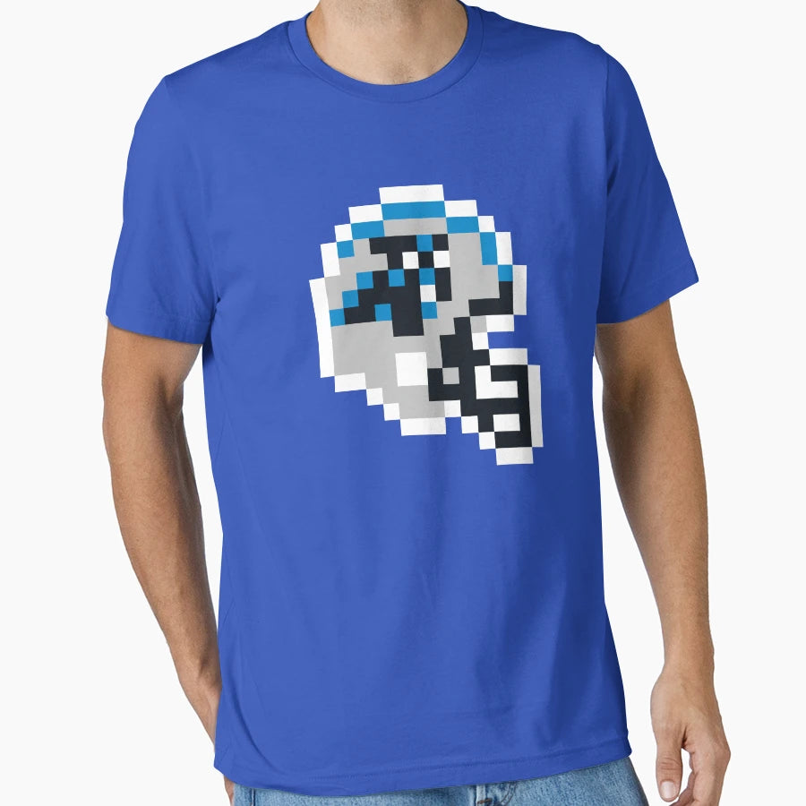 Carolina Panthers 8 Bit Football Helmet T-Shirt - Trendy Graphic Unisex - T-Shirt, Sweatshirt, Hoodie