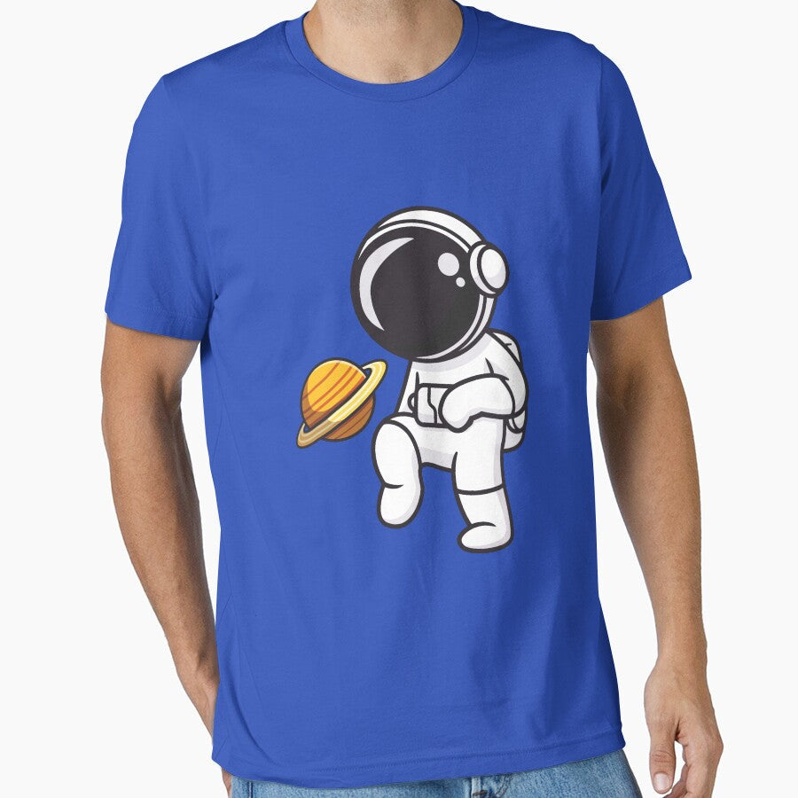 Soccer Astronaut, Space by AUGUSHOPTY - Adult & Kids T-Shirts, Sweatshirts & Hoodies apparel design preview 1
