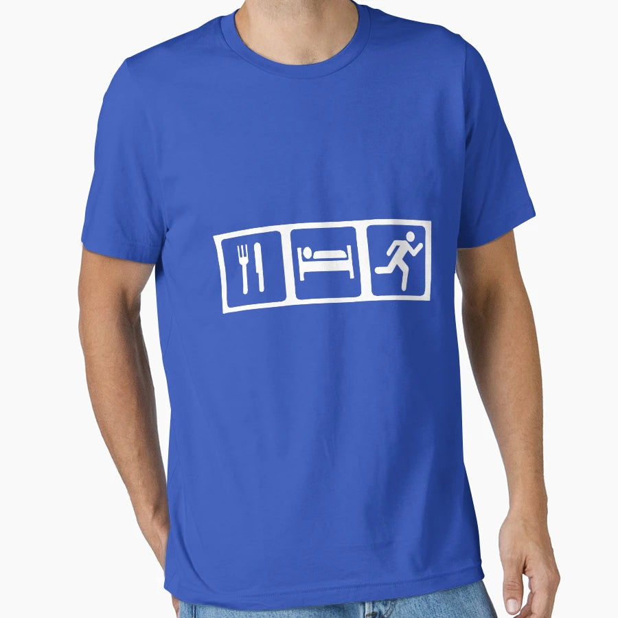 Eat Sleep Run T-Shirt - Unique Graphic Unisex - T-Shirt, Sweatshirt, Hoodie