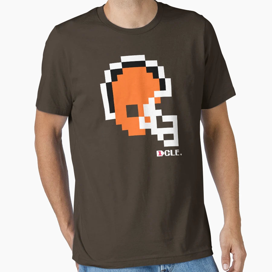 Cle Helmet Tecmo Bowl T-Shirt - Aesthetic Graphic for Adults - T-Shirt, Sweatshirt, Hoodie