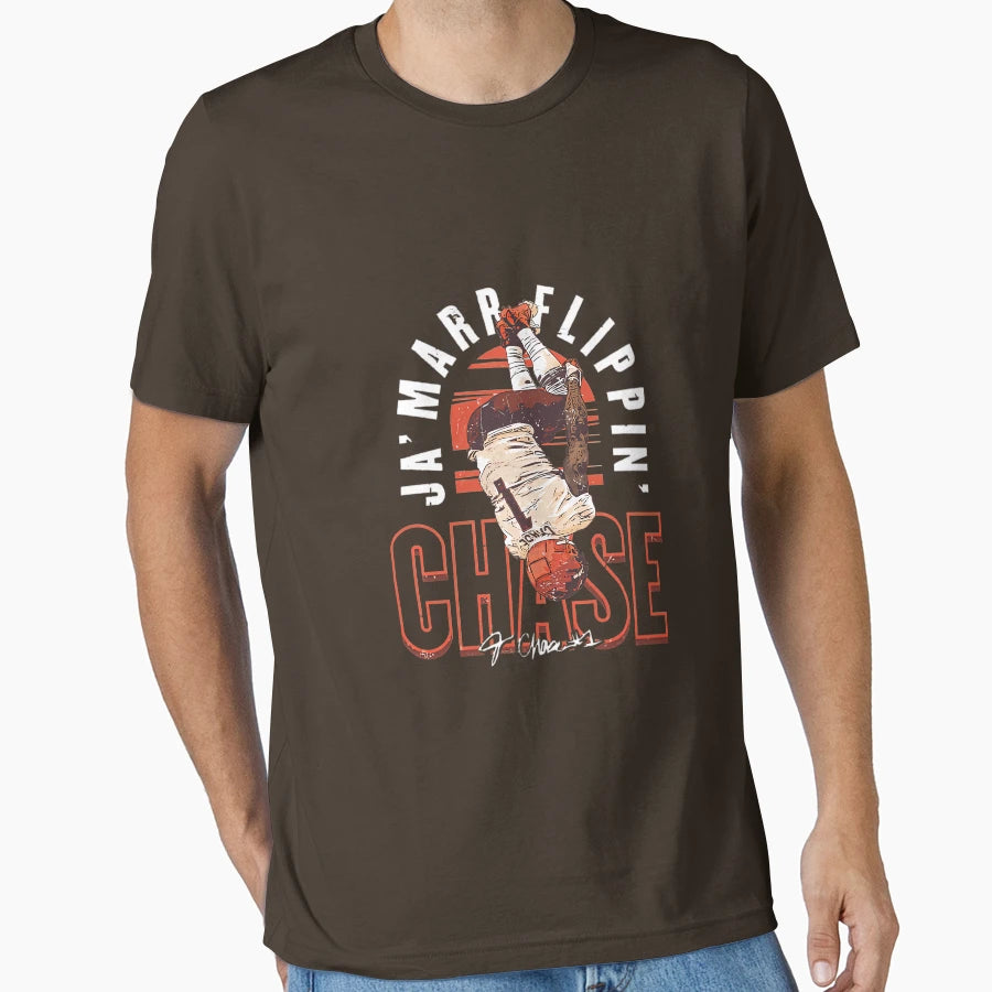Jamarr Chase Cincinnati Flip T-Shirt - Aesthetic Graphic for Adults - T-Shirt, Sweatshirt, Hoodie