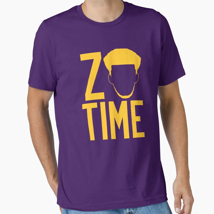 Zo Time Purple T-Shirt - Minimalist Print for Adults - T-Shirt, Sweatshirt, Hoodie