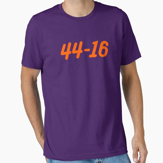 44 16 What Score Tiger Fans T-Shirt - Casual Everyday Wear for Adults - T-Shirt, Sweatshirt, Hoodie