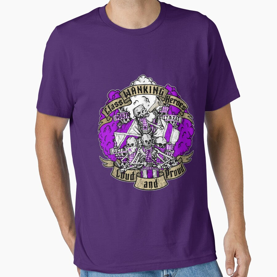 LOUD AND PROUD! (purple white edition) ULTRAS by - Adult & Kids T-Shirts, Sweatshirts & Hoodies apparel design preview 1