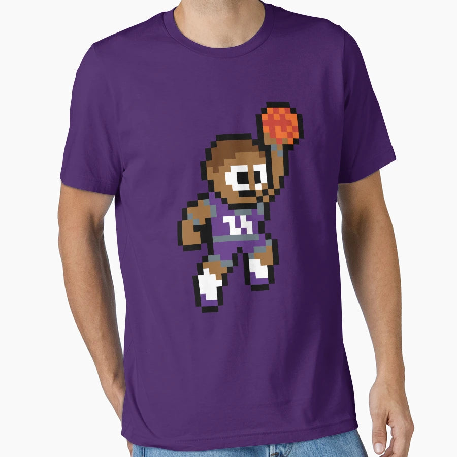 Sacramento Kings 8 Bit Basketball Player T-Shirt - Minimalist Print Unisex - T-Shirt, Sweatshirt, Hoodie