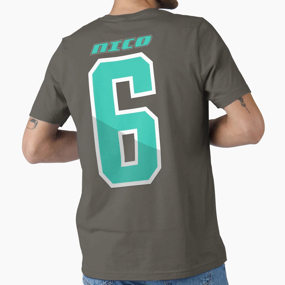 Nico Rosberg 6 2014 Helmet T-Shirt - Casual Everyday Wear Men Women - T-Shirt, Sweatshirt, Hoodie