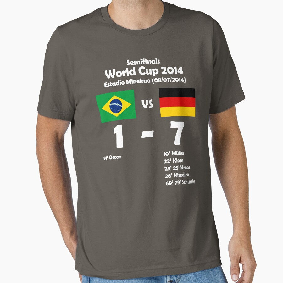 Brazil 1 Germany 7 2014 by LgndryPhoenix - Adult & Kids T-Shirts, Sweatshirts & Hoodies apparel design preview 1